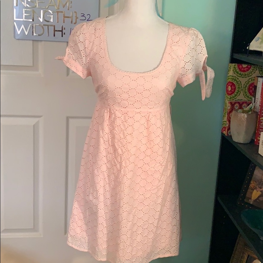 Forever 21 NWT Pale pink size small eyelet dress